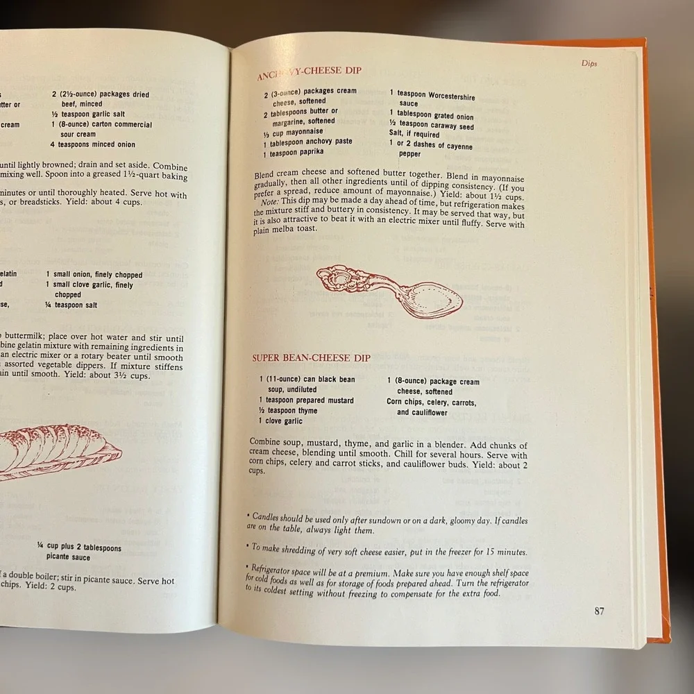 VTG‎ 70s Southern Living The Party Snacks Cookbook Hardcover Appetizers Book GUC